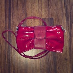 Red Shoulder Bag Made in Italy